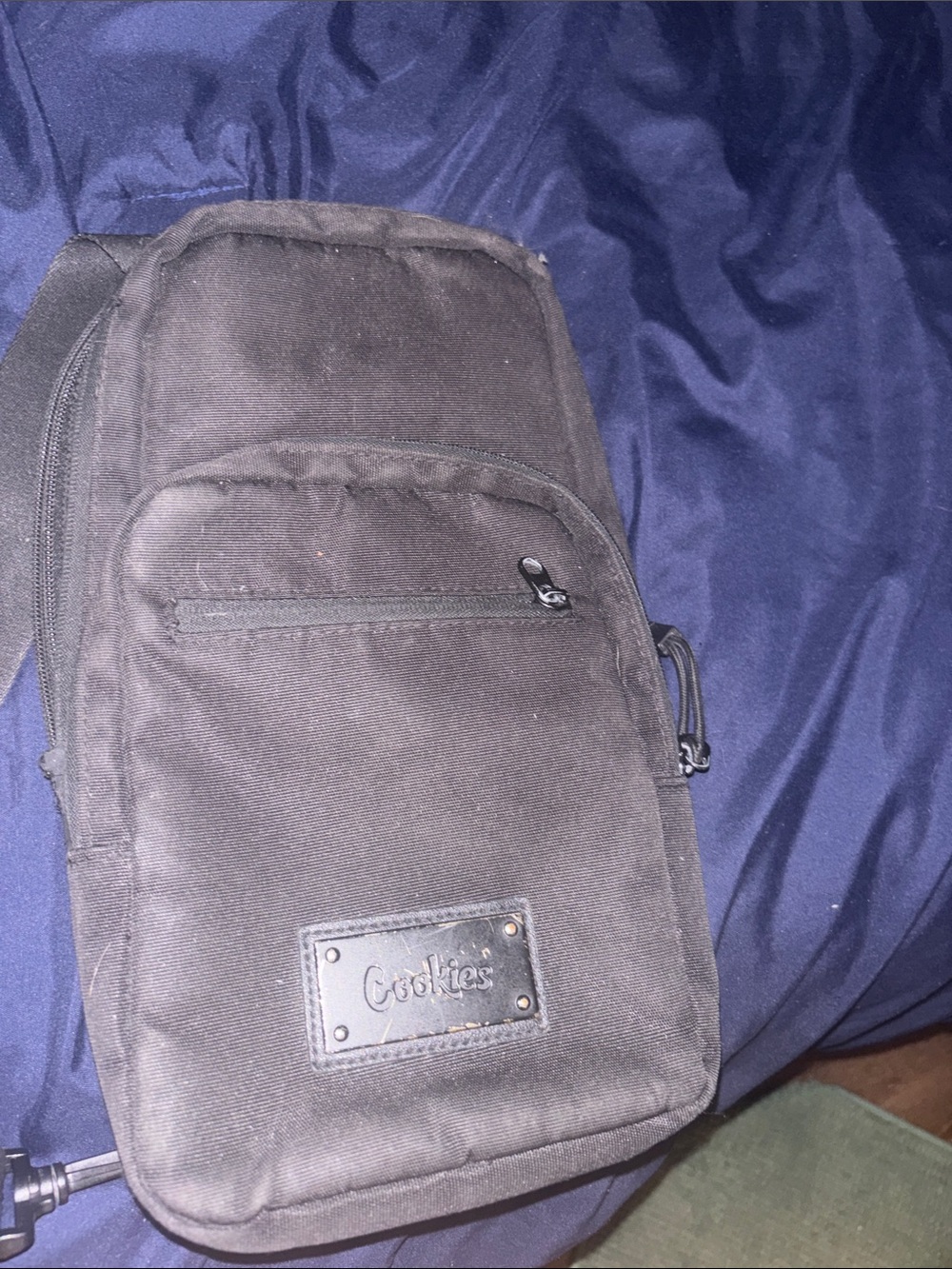 Cookies Black Crossbody Duffel Sling Bag for Men